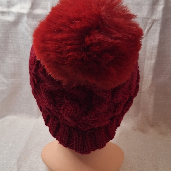 Women's  Wool Beanie Hat With Pompom Elegant Soft - Picture 3 of 16
